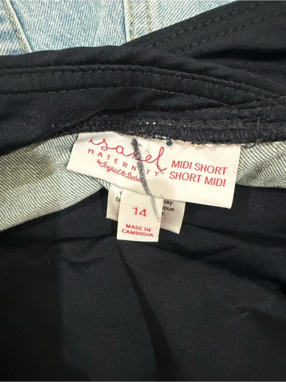 Isabel Maternity Denim Shorts